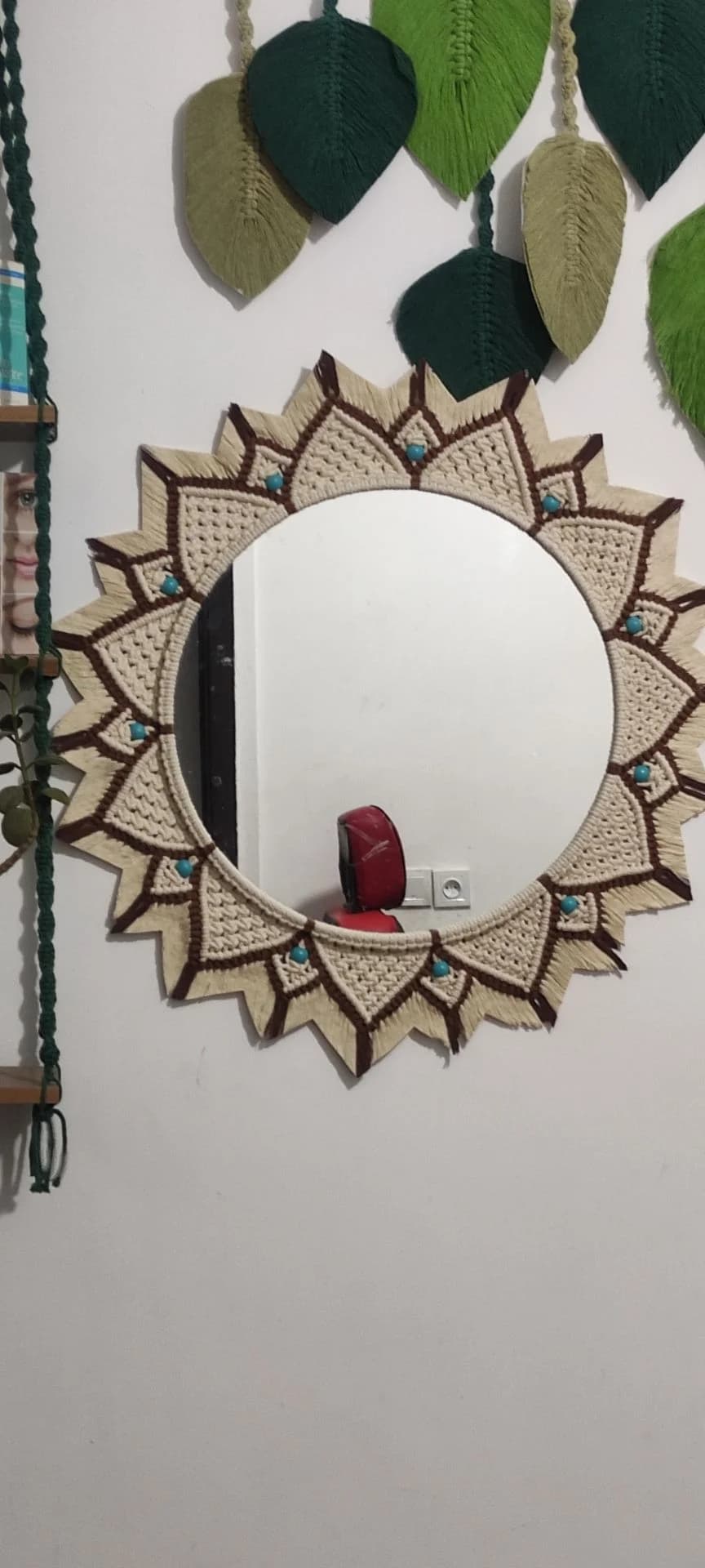 آینه مکرومه بافی